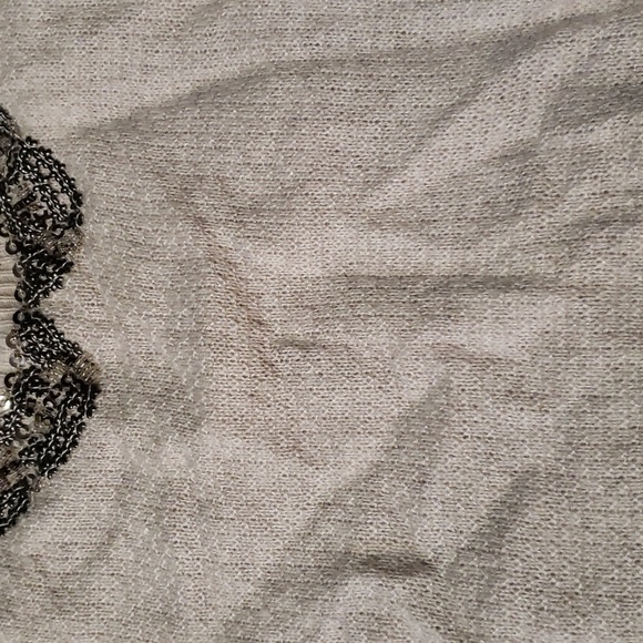 Free People short sleeve sweater embellished peterpan collar - Picture 3 of 5